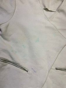 White Blazer with Zipper Detail