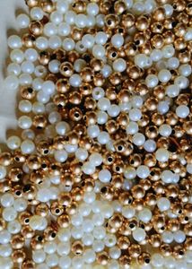 Gold &amp; Pearl Beads for Jewelry Making