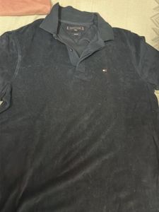 Tommy Hilfiger Men's Velour Polo Shirt