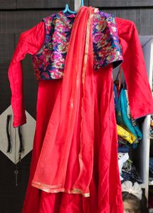 Girl Anarkali Kurti Set