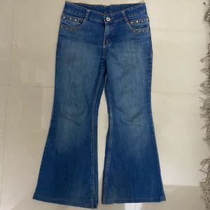 Black stone bootcut/flare jeans
