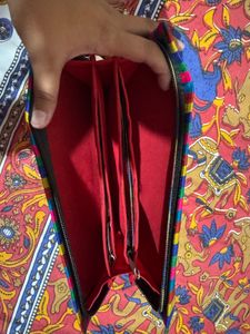 Boho Embroidered Clutch Bag