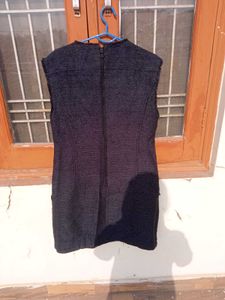 Sleeveless Textured Sheath Dress