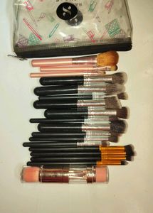 Complete Makeup Brush Set with Case
