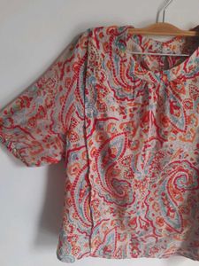 Bohemian Paisley Print Blouse