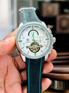 TAG Heuer Carrera.Black textured rubber strap for
