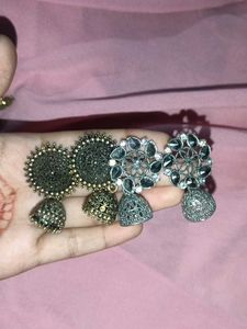 Assorted Ethnic Earrings Bundle 8 asthetic piece �