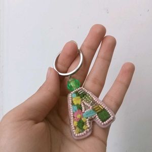 Handmade Letter 'A' Keychain