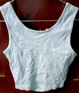 Ribbed Cut-Out Tank Top