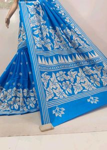 Hand Kantha Embroidery Saree