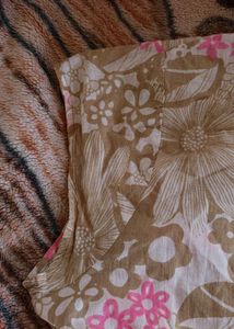Floral Print V-Neck Top