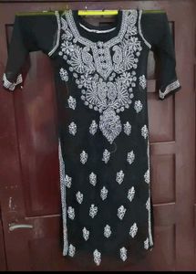 Embroidered Kurta Set Black &amp; Grey Combo