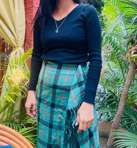 green skirt