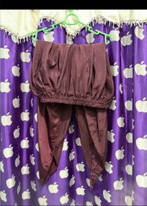 Maroon coord set with Elegant Embellishments