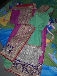 Beautiful Embroidered heavy Saree