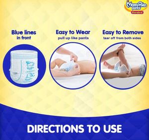 2 Packs Of 38 Mamypoko's Pants With 3 Diapers Free