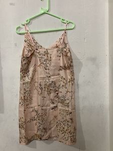 Elegant Lace Robe with Floral Slip