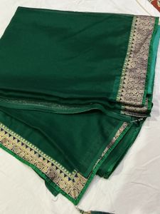 Elegant Green Silk Saree