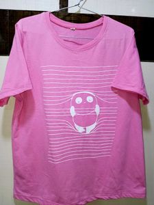 Pink Graphic Print T-Shirt