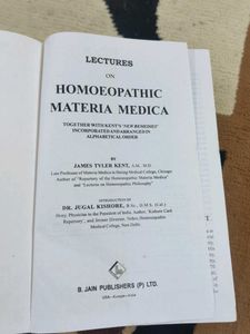 Lectures on Homoeopathic Materia Medica