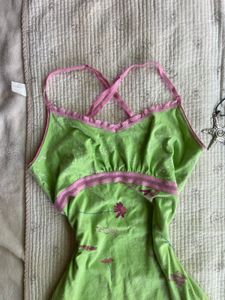 cute vintage green mini dress