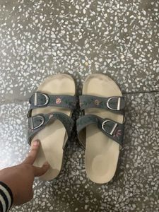 Floral Double Strap Sandals