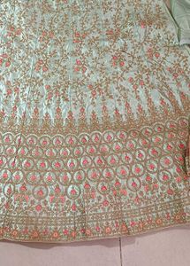 semi stitched Exquisite Embroidered Lehenganga Cho