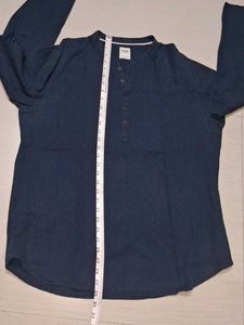 Max Men's Blue Cotton Shirt of 1