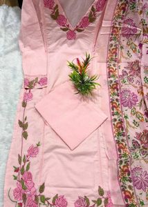 Pink Nude Kurta Set