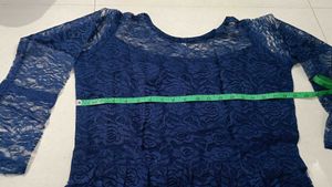 Blue Lace Top