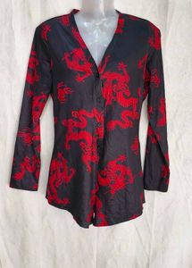 DRAGON PRINT ROMPER