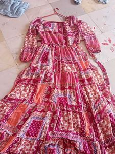 Bohemian Print Maxi Dress