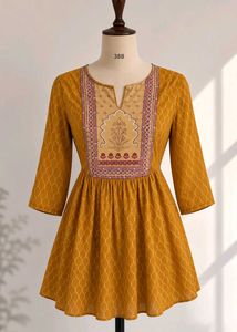 Orange short kurti