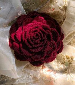 Handmade crochet rose purse 👜🌹