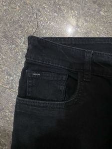 higlander Men's Black Slim straight Fit Jeans