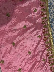 Beautiful Pink Embellished Kurta set with garara a