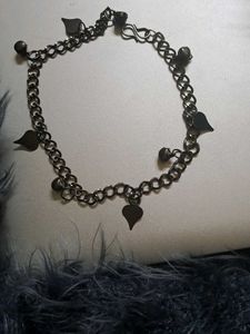 ✨Y2K Gothic Anklet with Heart Charms