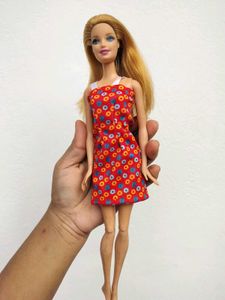 Barbie Doll in Red Polka Dot Dress
