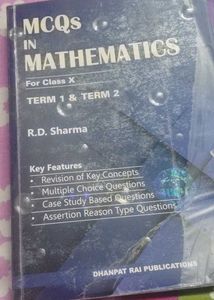 Class 10th Mathematics by RD Sharma with MCQ book