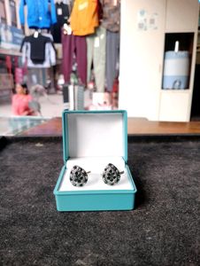 Green Diamond Pure Silver Toerings (Wt: 5.03gm)