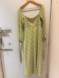 Chic Floral Print Midi Dress