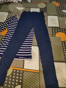Striped Top &amp; Pants Set