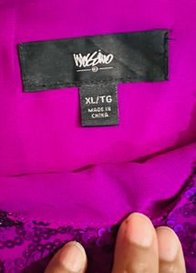 Sparkling Purplish Pink Sequin Top