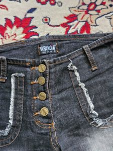 Paranoia Flare dark wash Denim jeans
