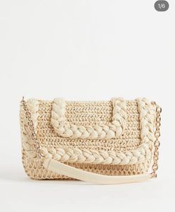 Woven Straw Shoulder Bag