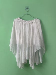 Flowy White Boho Blouse