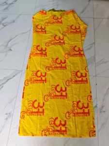 Vibrant Yellow Kurta Set with Orange Bottoms