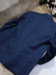 Navyblue Shining Coat For Man