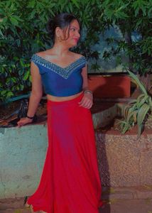 Vibrant Pink Ethnic Lehenga with Gold Border