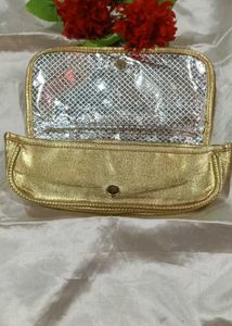 Y2k Korean Glamorous Gold Clutch Authentic Orginal